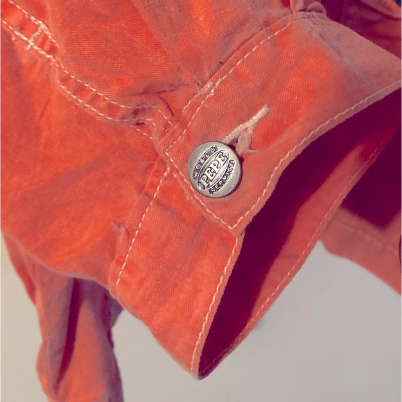 Vintage Pepe Co Orange Cropped Jacket Women’s Size Medium 80s Fashion 80s Vibes - Picture 6 of 7